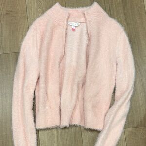 Pink fleece zip up jacket